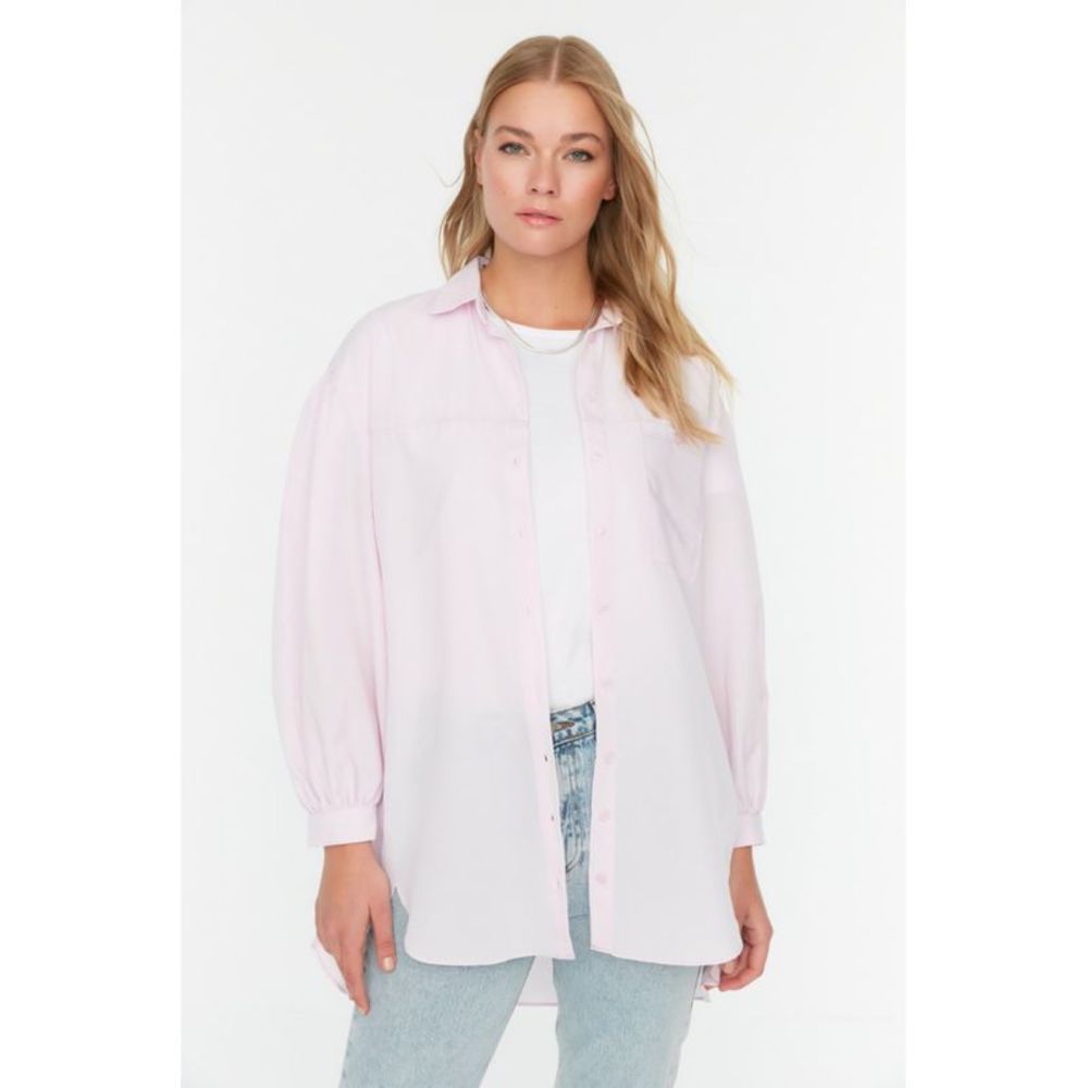 NWT Trendyol Relaxed fit Shirt collar Woven